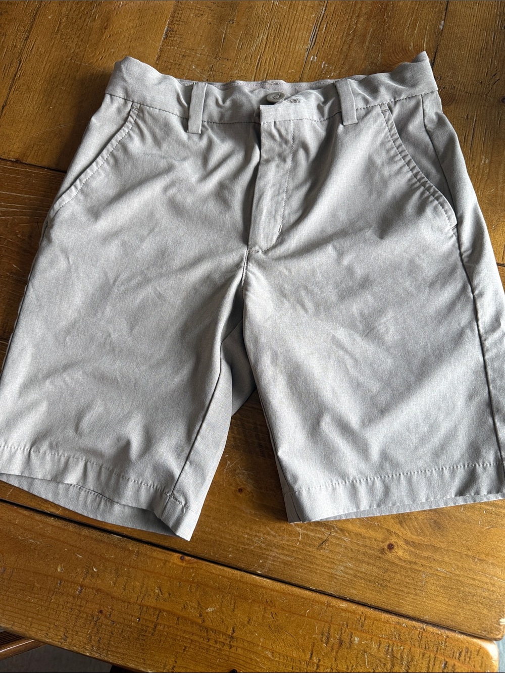 Vineyard Vines Light Khaki Flat-Front Boys Shorts